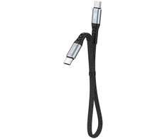 Ausinės Dudao L10C USB-C - USB-C PD laidas 100W 5A 0.23m - juodas