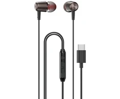Dudao X1PROT Laidinės USB-C ausinės į ausį, 1,2 m - Juodos
