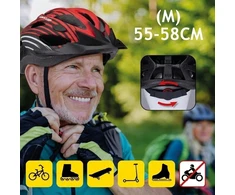 Dunlop MTB dviratininko šalmas M, 55–58 cm, raudonas-juodas