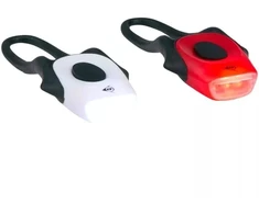 DUNLOP PRO SILICONE LED DVIRAČIO ŽIBINTŲ KOMPLEKTAS PRIEKINIS IR GALINIS