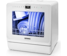 Duronic stalviršinė indaplovė 950 W, 5 l vandens ciklui, balta, DW5 WE