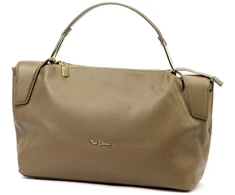Duża Skórzana damska shopperbag torebka na ramię su laikikliu Pierre Cardin
