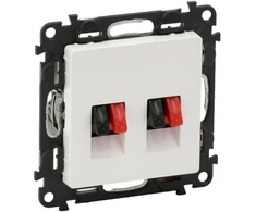 Dvigubas audio lizdas Valena Life Legrand 753178 (baltas)