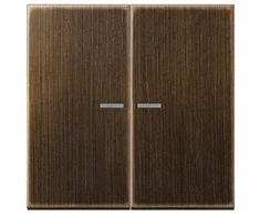 Dvigubas klavišas JUNG HOME, sendinto žalvario sp.