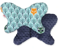 Dvipusė amortizuojanti pagalvėlė BUTTERFLY – mėtų žalia/tamsiai mėlyna