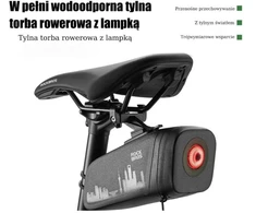 Dviračio balno krepšys Rockbros su šviesa