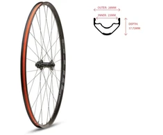 Dviračio galinis ratas WTB Proterra Light i23, 700, 142 × 12 mm
