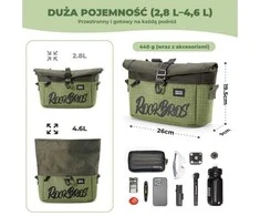 Dviračio vairo krepšys Rockbros