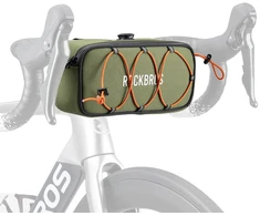 Rockbros TL001 ROAD TO SKY 1.9L Atsparus vandeniui Handlebar Bike Bag - Žalias