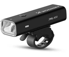 Wozinsky WSBLB2 priekinis (400 lm) ir galinis USB-C dviračio žibintų komplektas – juodos spalvos