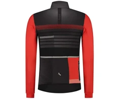 Dviratininko marškinėliai ilgomis rankovėmis Rogelli Stryde, juoda ir raudona, 3XL