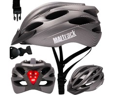 Maltrack MOTERIŠKAS VYRIŠKAS DVIRAČIO ŠALMAS, REGULIUOJAMAS, SPORTINIS, PATOGUS, SU ŠVIESA 58-61 CM