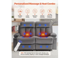 VEVOR Elektrinė dvivietė sofa su masažu ir USB