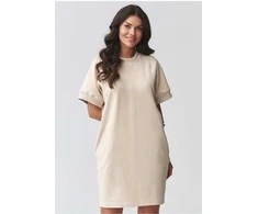 Džemperinė oversize suknelė Makadamia, 95% medvilnė