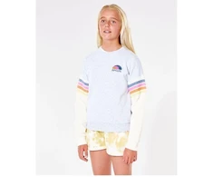 Džemperis RIP CURL Surf Revival Crew – mergaitėms – šviesiai pilkas