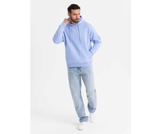 Džemperis su gobtuvu unisex levandų spalvos