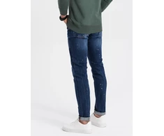 Džinsai vyrams mėlyni siaurėjantys kasdienai SKINNY FIT