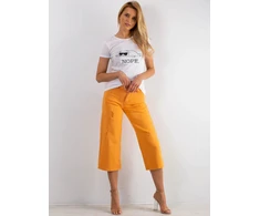 Džinsinės kelnės - JMP-SP-B102.32P - šviesiai oranžinės spalvos