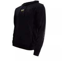 EA7 Emporio Armani Futer įprasto kirpimo džemperis su gobtuvu Juodas - 8NPM32PJVRZ