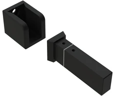 EASY LINK sistemos bėgelio sieninis laikiklis, juodas, K1002343N