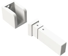 EASY LINK sistemos bėgelio sieninis laikiklis, baltas, K1002343B