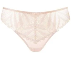 Eclipse lace thong beige