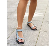 eko odos mėlyni sandalai