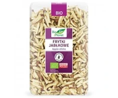 Grandininis pjūklas Ekologiškos džiovintos obuolių juostelės be glitimo BIO PLANET, 300g.