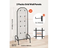 Ekspozicinės grotelės VEVOR YD0055, 600 x 1640 mm (Ekspozicinė prekė)