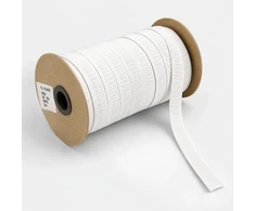 Elastinė juosta siuvimui 19 mm (45m) – balta