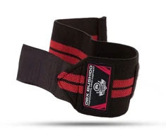 Elastinės riešų apsaugos DBX Bushido, juodos ir raudonos