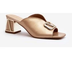 Elegantiški moteriški aukštakulniai sandalai Laura Messi 2771 Gold