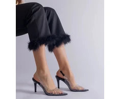Elegantiški permatomi aukštakulniai su cirkoniais