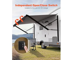 VEVOR 20' elektrinė priekabos markizė DC12V RV