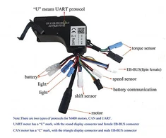 Elektrinio dviračio kontroleris Bafang M400 UART