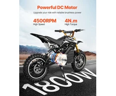 VEVOR 1800W elektrinis bešepetinis nuolatinės srovės variklis 48V