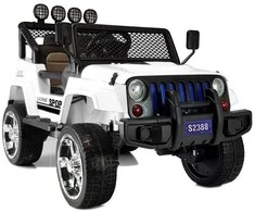 Elektrinis automobilis vaikams Jeep S2388 – nuotykiams ir smagiam vairavimui lauke.