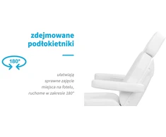 Elektrinis kosmetologinis krėslas Azzurro 803Da, baltas