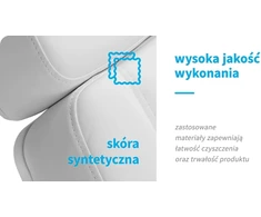 Elektrinis kosmetologinis krėslas su šildymu Azzurro Lux, baltas