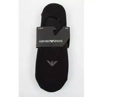 Emporio Armani Plonos Medvilninės Kojinės, Juodos, 3 vnt.