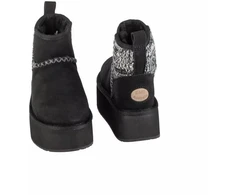 EMU Australia Stinger Knit Platform W W13143-BLAK Batai