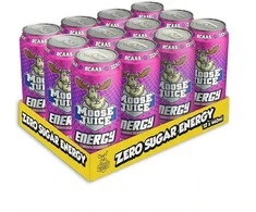 Energinis gėrimas be cukraus su BCAA (12x440 ml) Muscle Moose Juice