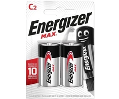 ENERGIZER BATERIJA MAX C LR14. 2 vnt. ECO pakuotė.