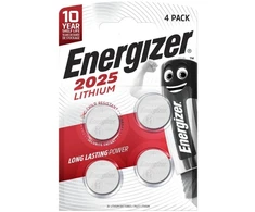 Energizer specializuotos baterijos CR2025, 4 vnt.