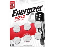 ENERGIZER Specializuotos baterijos CR2032 6 vnt. NAUJOS