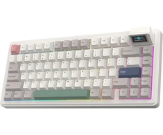 Epomaker belaidė mechaninė klaviatūra su LCD ekranu, 75%, 80 klavišų, RGB, QMK/VIA, RT82