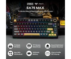 Epomaker EA75 MAX belaidė mechaninė klaviatūra su RGB ekranu, Hot-Swap, 75%, US išdėstymas