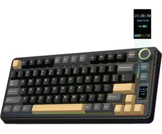 Epomaker EA75 MAX belaidė mechaninė klaviatūra su RGB ekranu, Hot-Swap, 75%, US išdėstymas