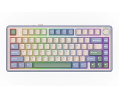 Epomaker F75 75% mechaninė belaidė klaviatūra su RGB apšvietimu ir Hot-Swap, žalia