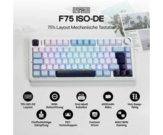 Epomaker mechaninė klaviatūra 75% ISO-DE QWERTZ, belaidė, RGB apšvietimas, Reaper Switch